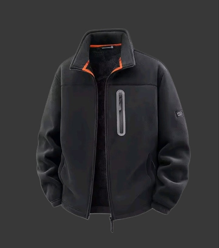 Men’s Ultra Warm Fleece Jacket – Soft Windproof Outdoor Winter Essential