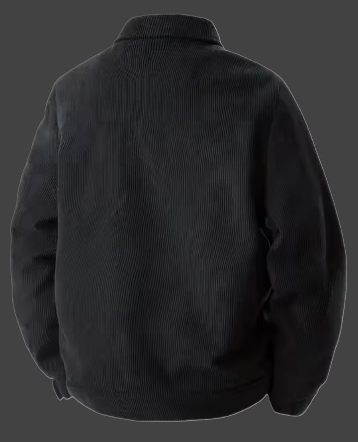 Vintage Black Corduroy Jacket for Men