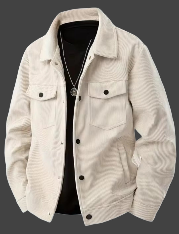 Vintage Black Corduroy Jacket for Men