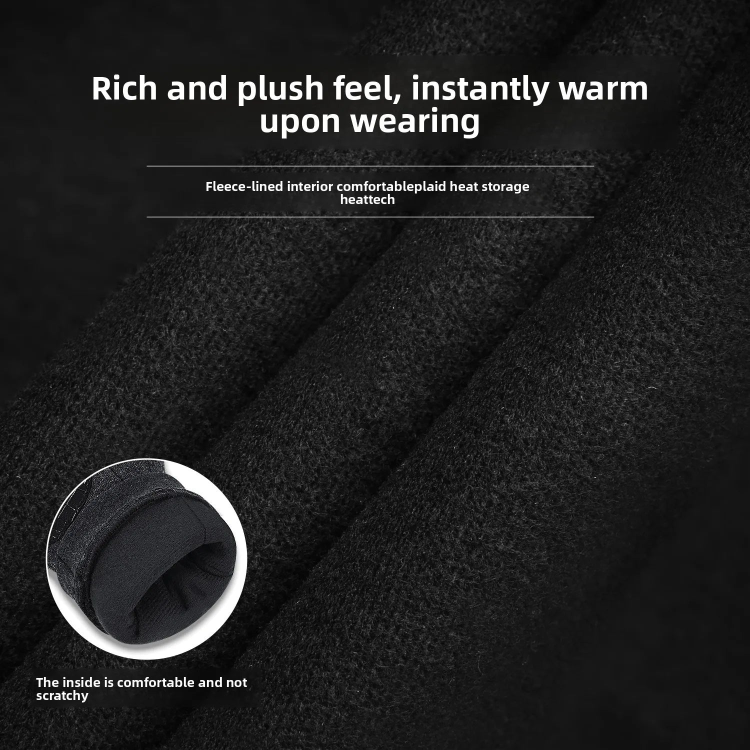 Winter warm gloves for men and women for outdoor sports and cycling, windproof and cold-proof, velvet thickened inside