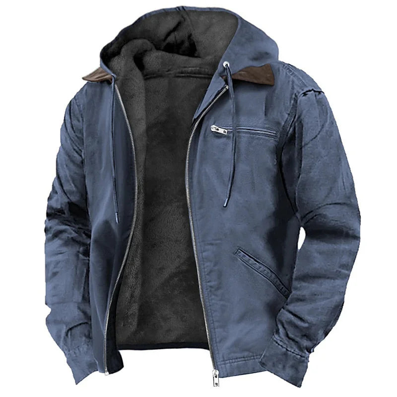 Jacket Coat Autumn Winter For Man Original Classic Field Punk Military Polar Fashion Demi Season Light Luxury Legacy Biker Blue