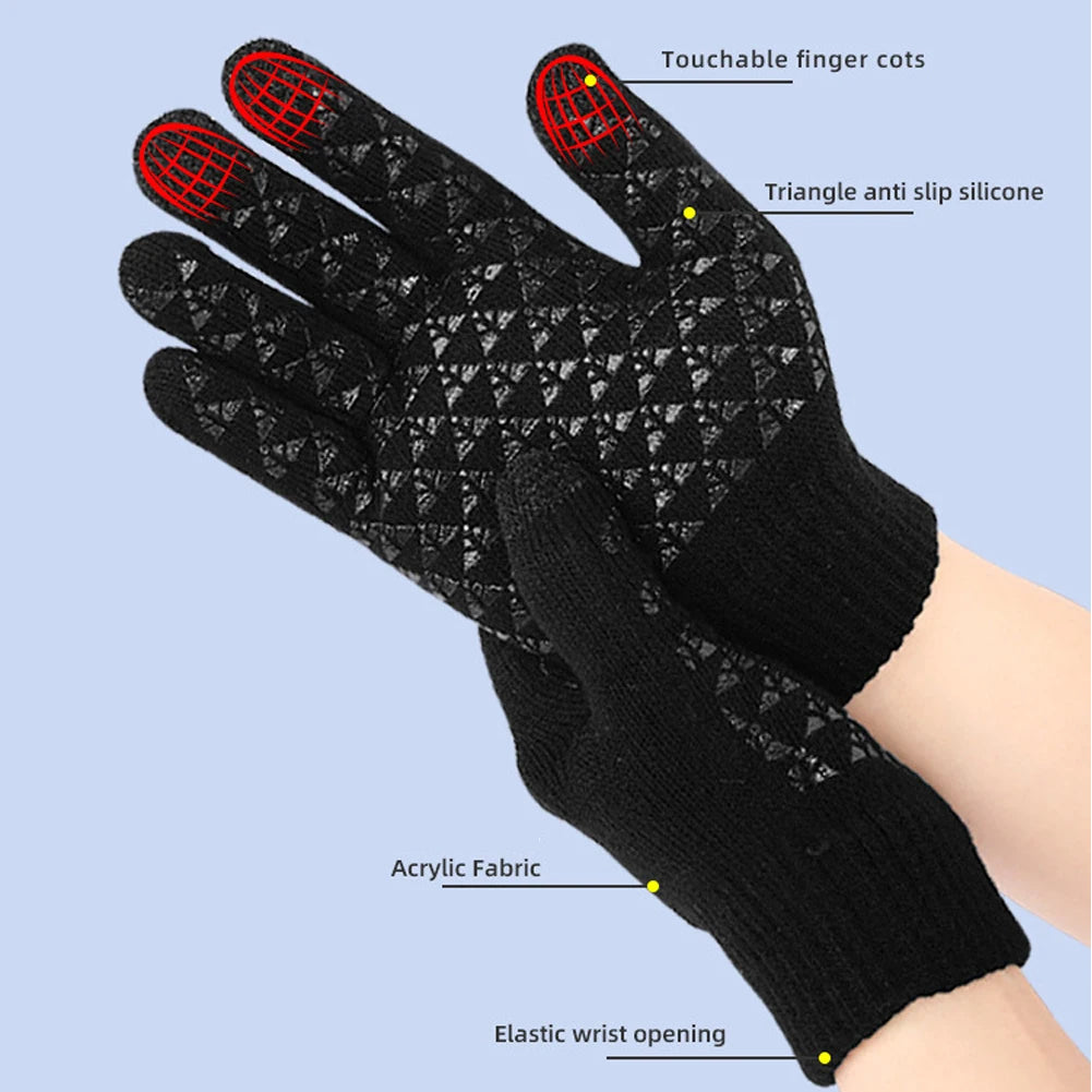 USB Heated Winter Gloves – Touchscreen Thermal Gloves for Skiing & Riding