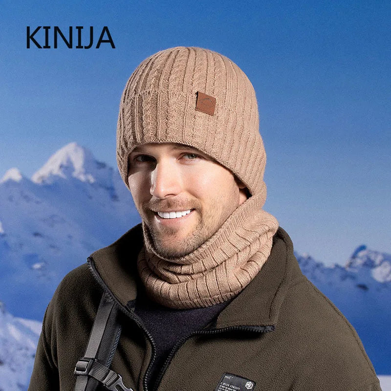Winter Hat Skullies Beanies Hat Beanies for Men Women Wool Scarf Caps Balaclava Mask Gorras Bonnet Knitted Hat