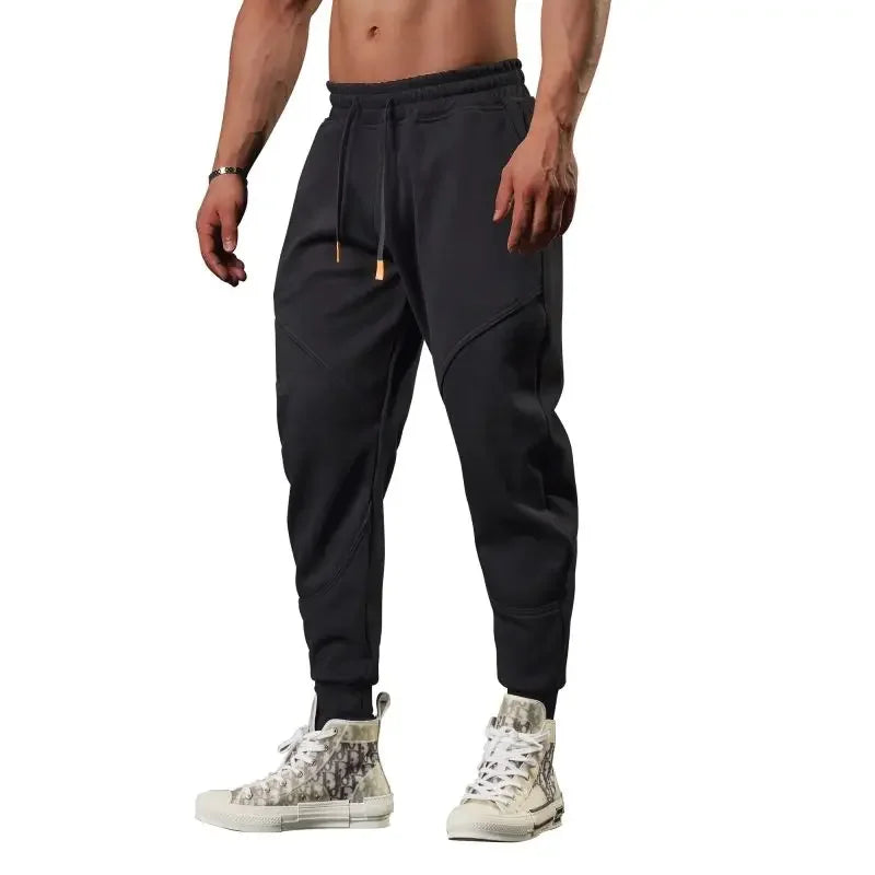 Men’s Slim Fit Sweatpants – Vintage Style Skinny Sports Trousers for Winter