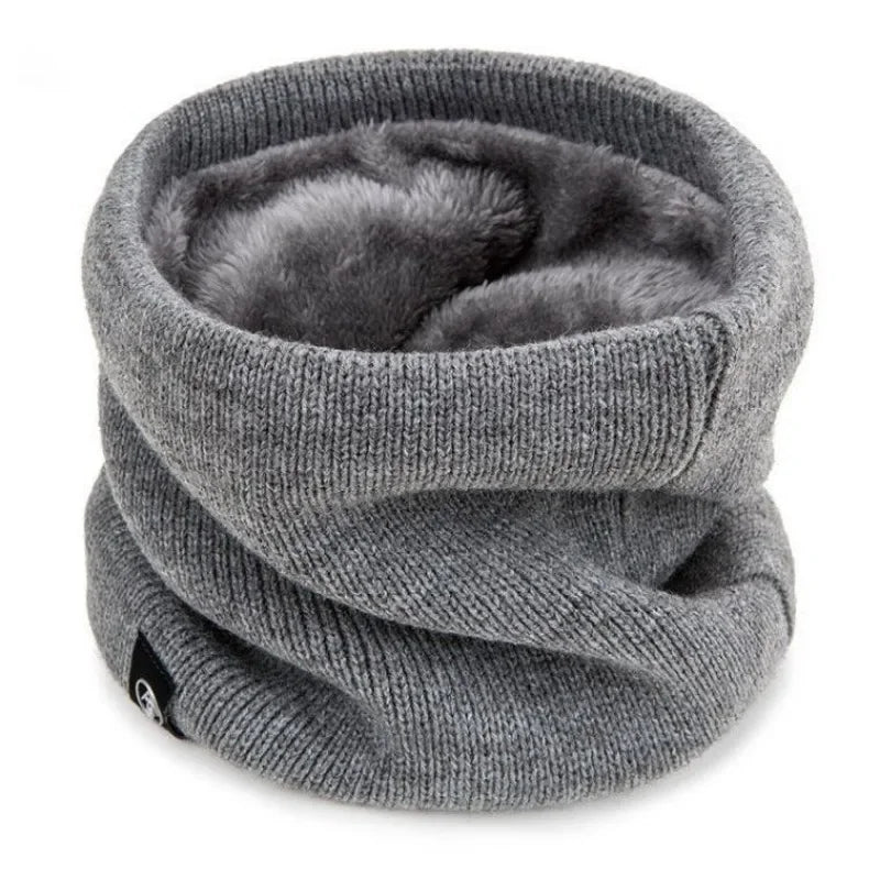 Knitted Winter Neck Warmer – Soft Thermal Scarf for Men & Women