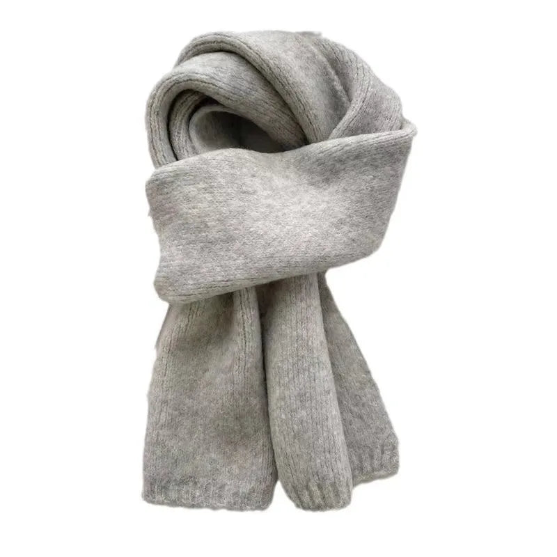 Premium Wool Winter Scarf – Thick Warm Knit Neck Wrap for Men & Women