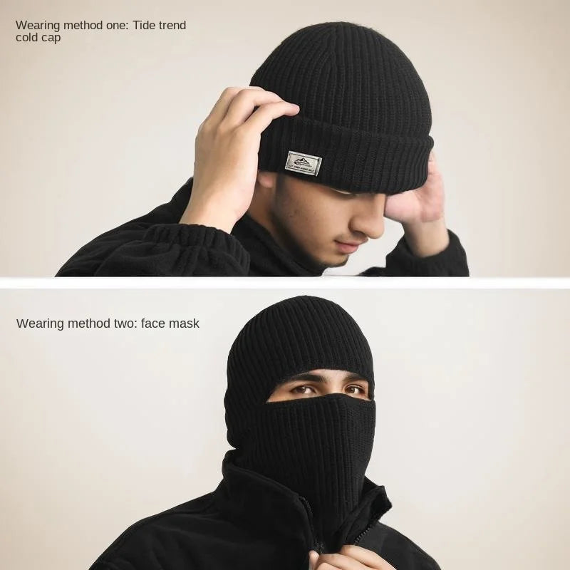Thick Knit Winter Beanie – Warm Fur-Lined Hat for Men & Women