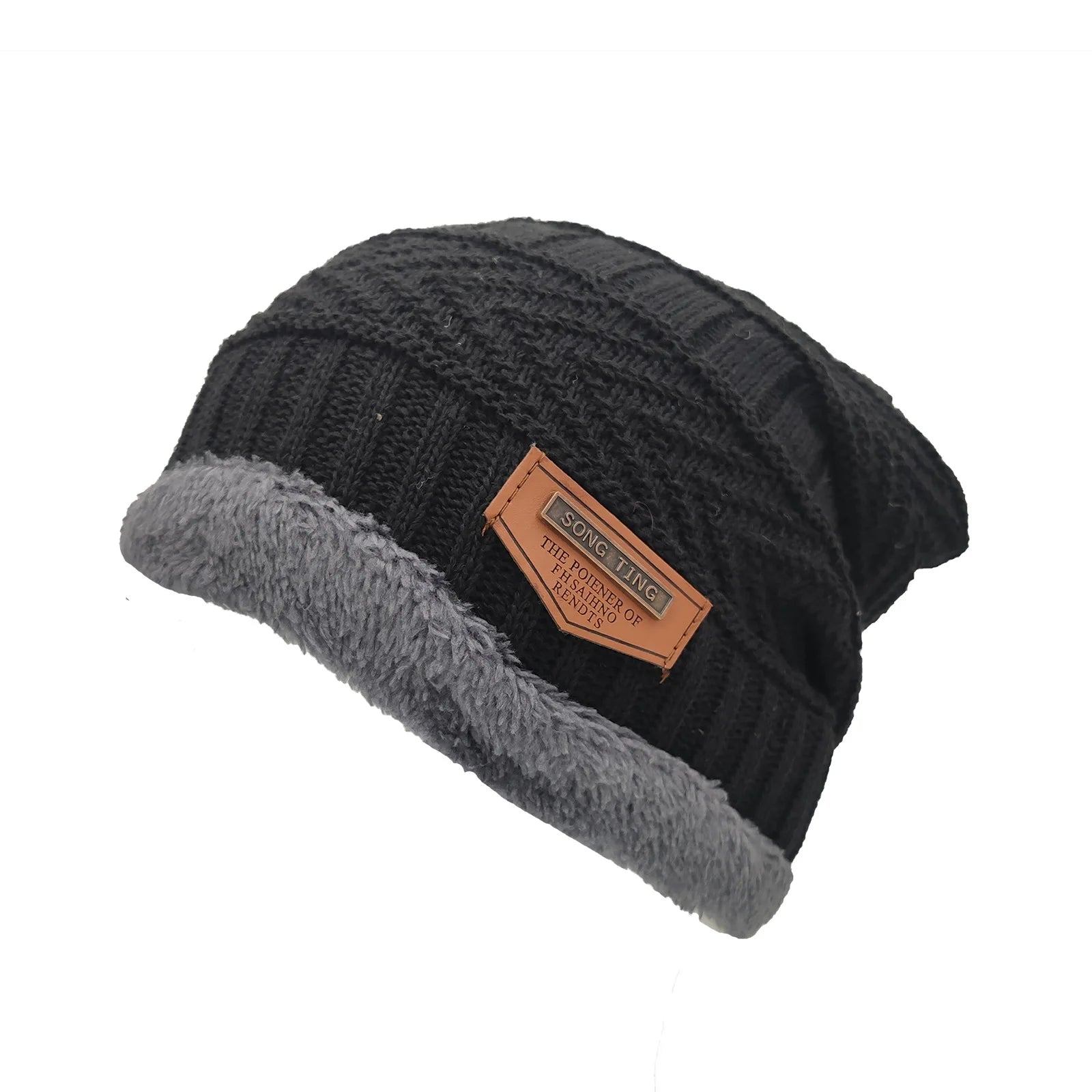 Premium Winter Beanie – Thick Warm Knit Hat for Men & Women