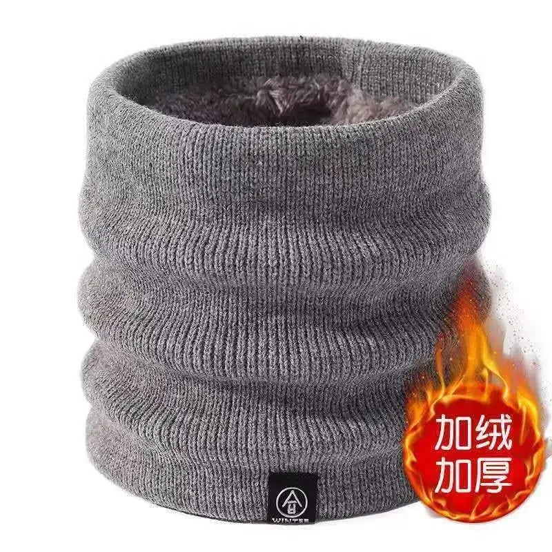Knitted Winter Neck Warmer – Soft Thermal Scarf for Men & Women