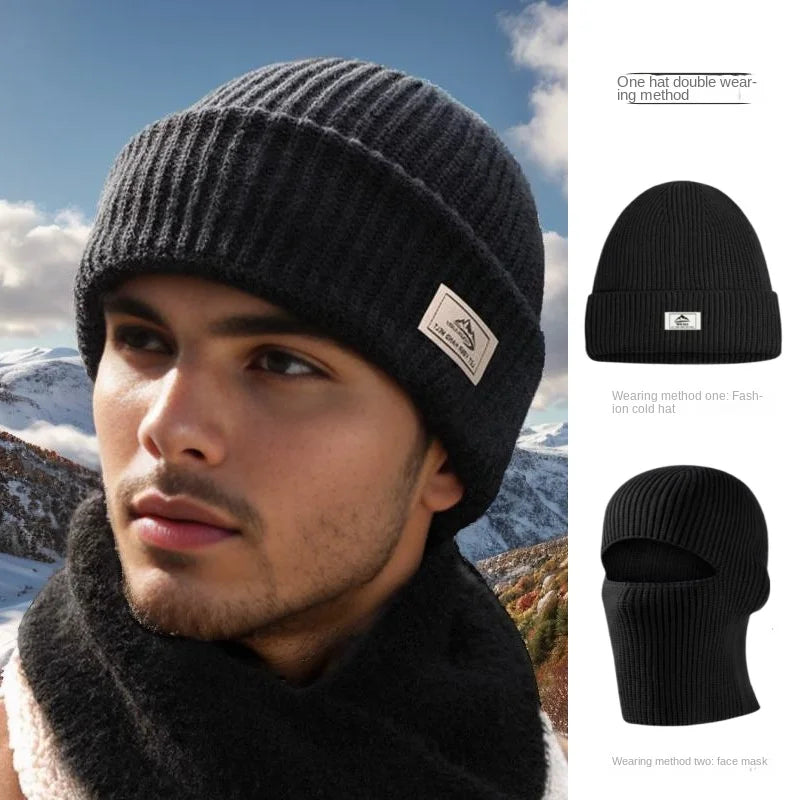 Thick Knit Winter Beanie – Warm Fur-Lined Hat for Men & Women