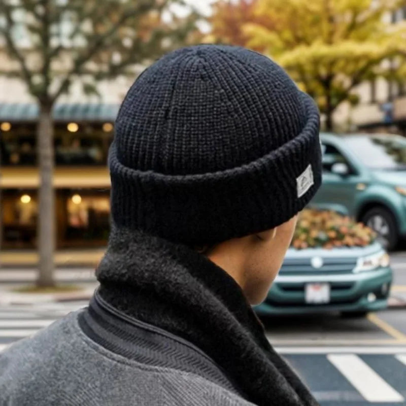 Thick Knit Winter Beanie – Warm Fur-Lined Hat for Men & Women