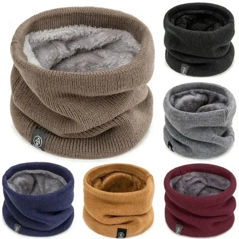 Knitted Winter Neck Warmer – Soft Thermal Scarf for Men & Women