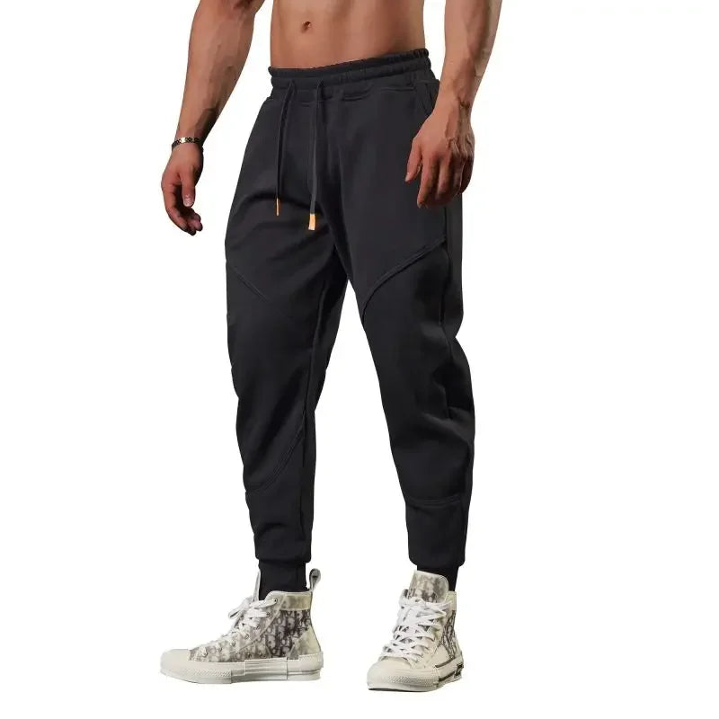 Men’s Slim Fit Sweatpants – Vintage Style Skinny Sports Trousers for Winter