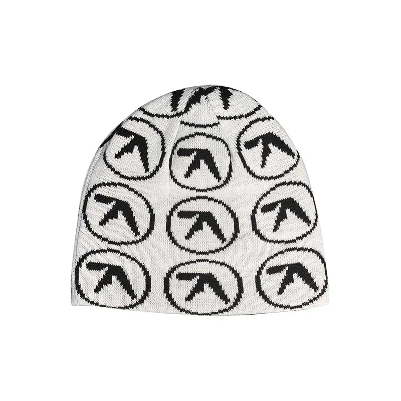 Aphex Twin Knit Beanie – Vintage Y2K Streetwear Winter Hat