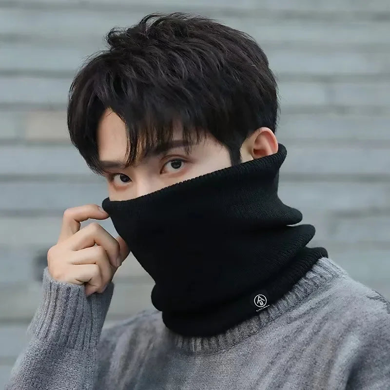 Knitted Winter Neck Warmer – Soft Thermal Scarf for Men & Women