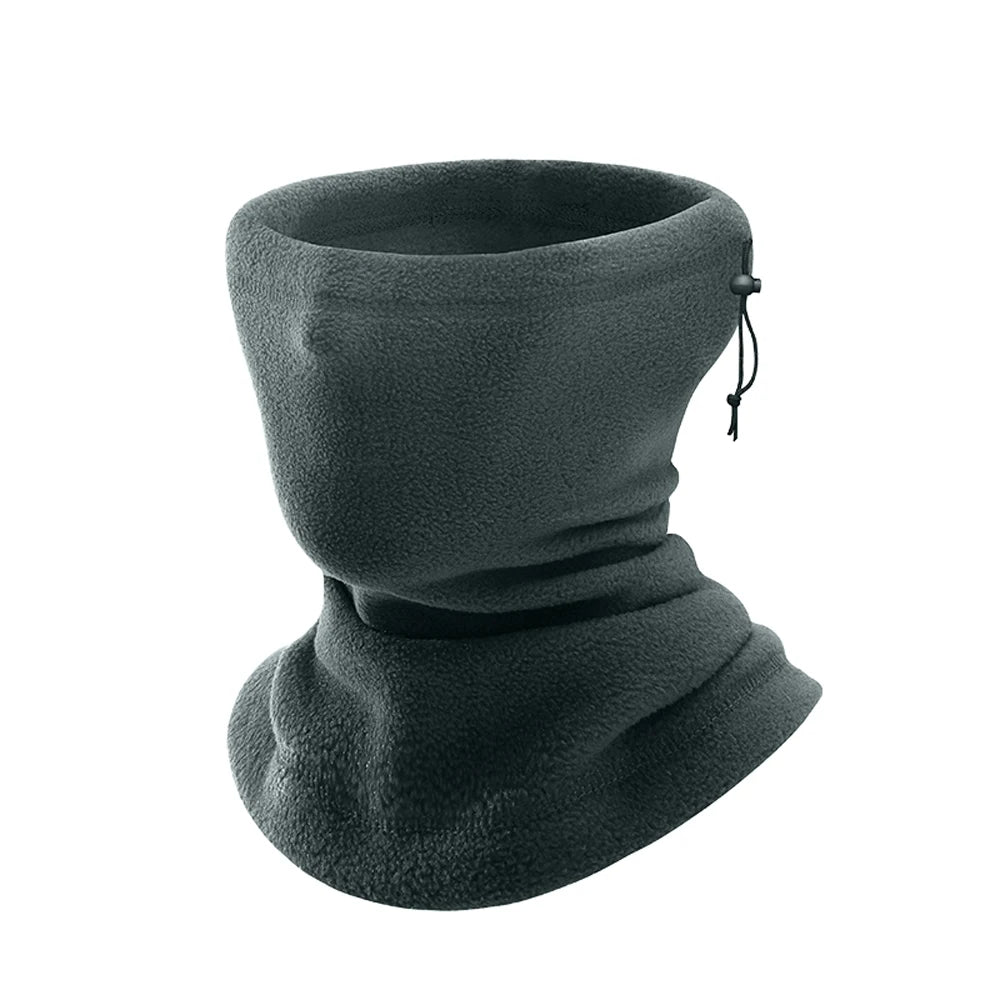 Motorcycle Warm Scarf Fleece Ski Mask Windproof Polar Fleece Cycling Drawstring Thickened Autumn Winter Unisex Face Cover
