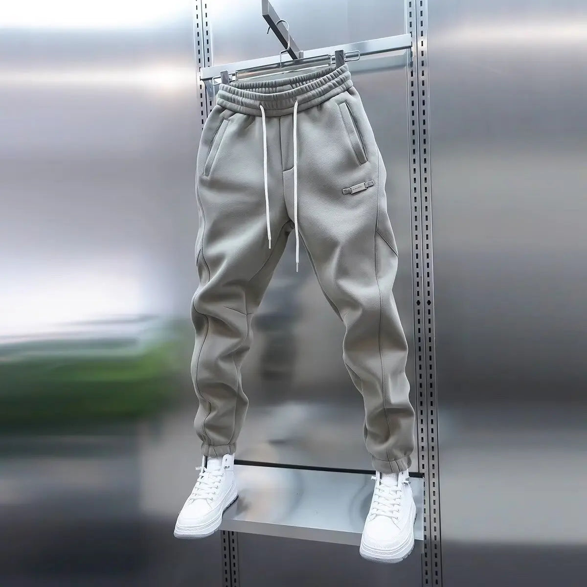 Men’s Casual Tapered Pants – Stretch Fit Sweatpants for Everyday Comfort