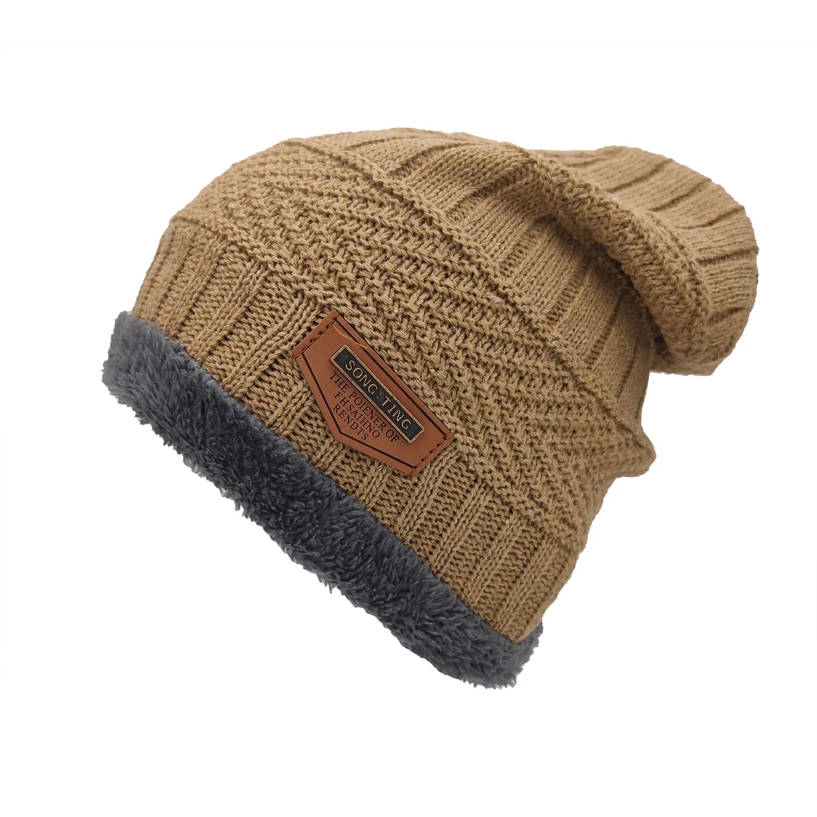 Premium Winter Beanie – Thick Warm Knit Hat for Men & Women