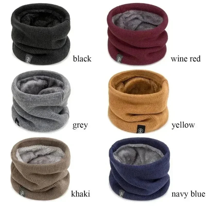 Knitted Winter Neck Warmer – Soft Thermal Scarf for Men & Women