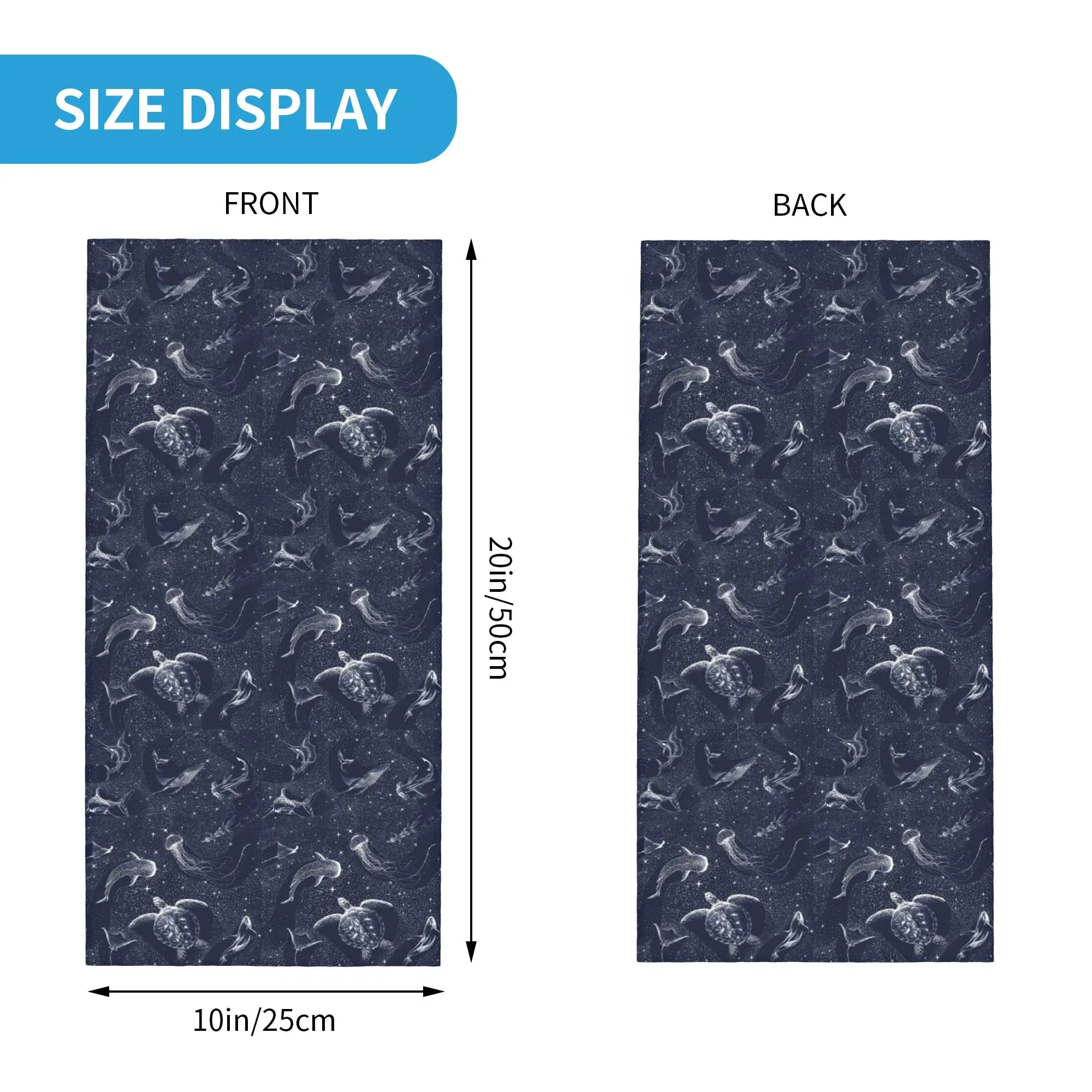 Cosmic Ocean Bandana Neck Cover Printed Face Scarf Warm Face Mask Cycling Unisex Adult