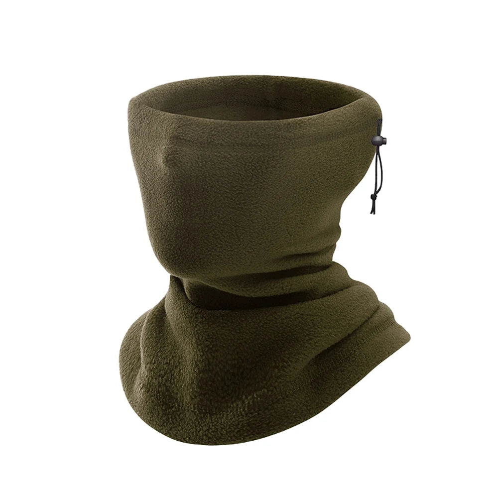 Motorcycle Warm Scarf Fleece Ski Mask Windproof Polar Fleece Cycling Drawstring Thickened Autumn Winter Unisex Face Cover