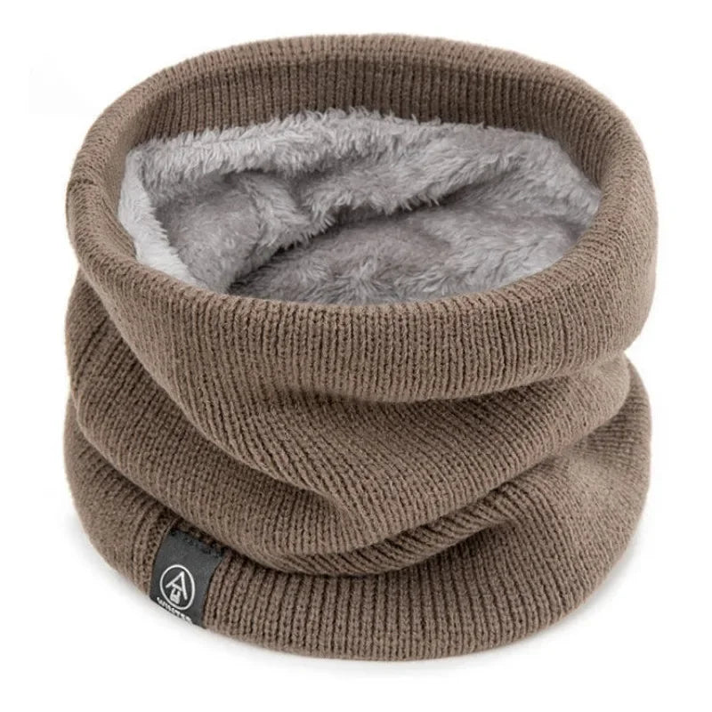 Knitted Winter Neck Warmer – Soft Thermal Scarf for Men & Women