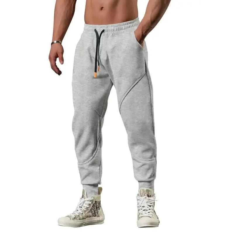 Men’s Slim Fit Sweatpants – Vintage Style Skinny Sports Trousers for Winter