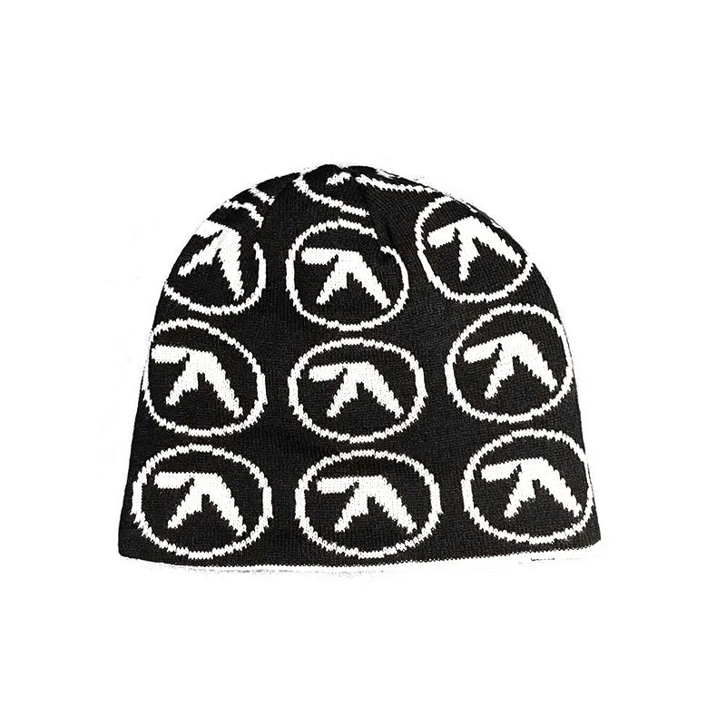 Aphex Twin Knit Beanie – Vintage Y2K Streetwear Winter Hat