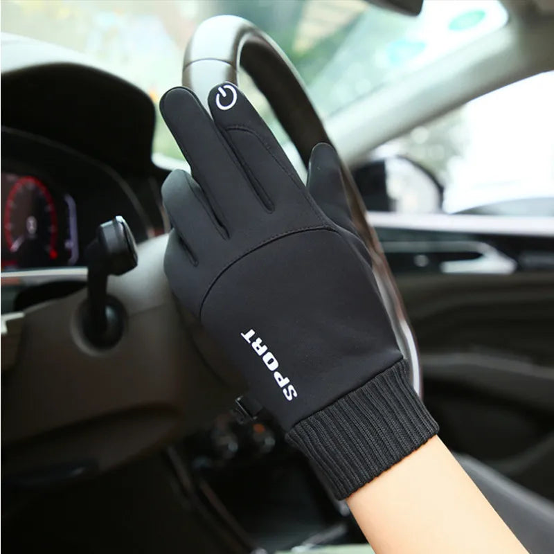 Winter Touchscreen Gloves – Windproof Thermal Gloves for Driving & Skiing