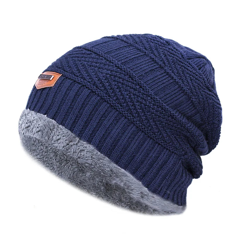 Premium Winter Beanie – Thick Warm Knit Hat for Men & Women
