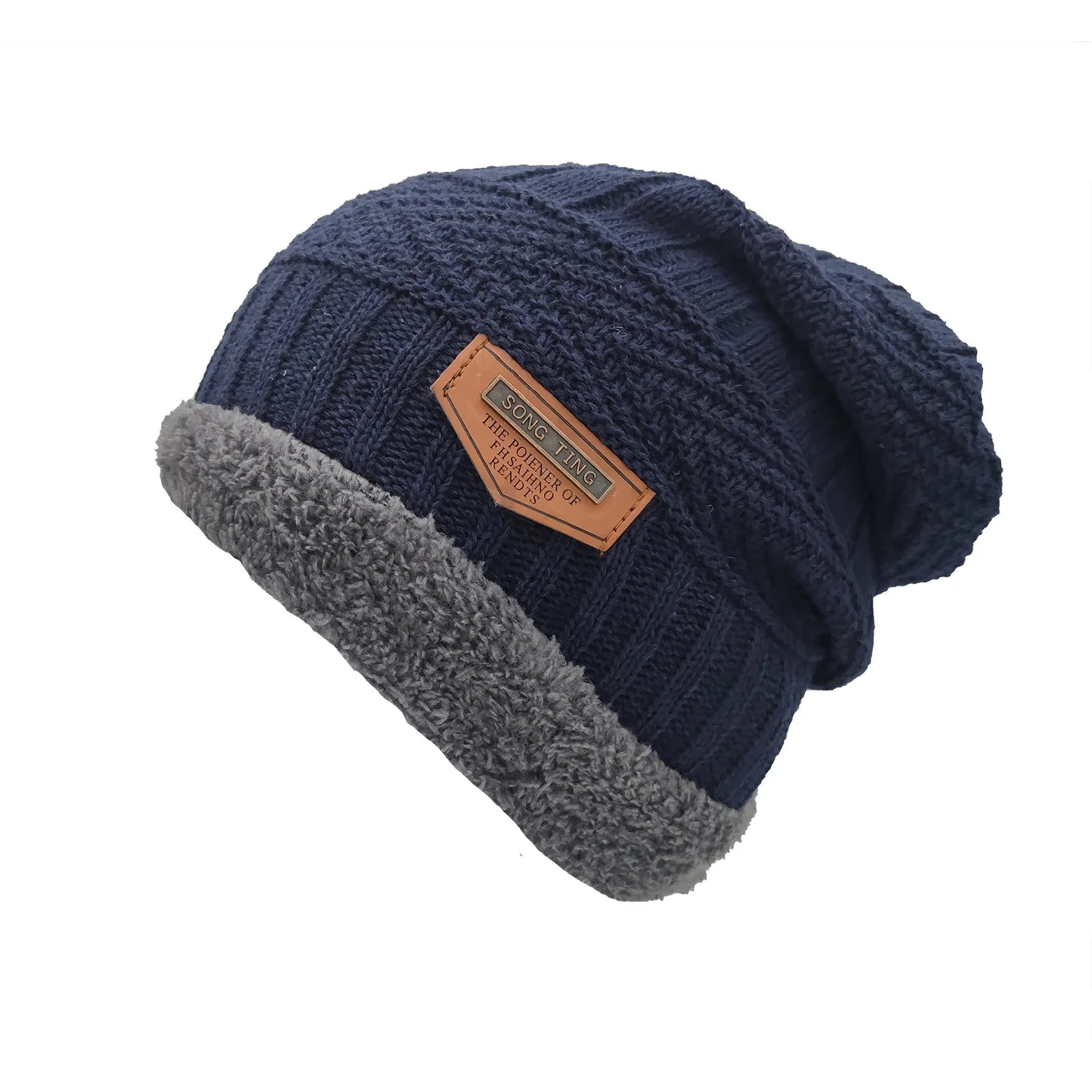Premium Winter Beanie – Thick Warm Knit Hat for Men & Women