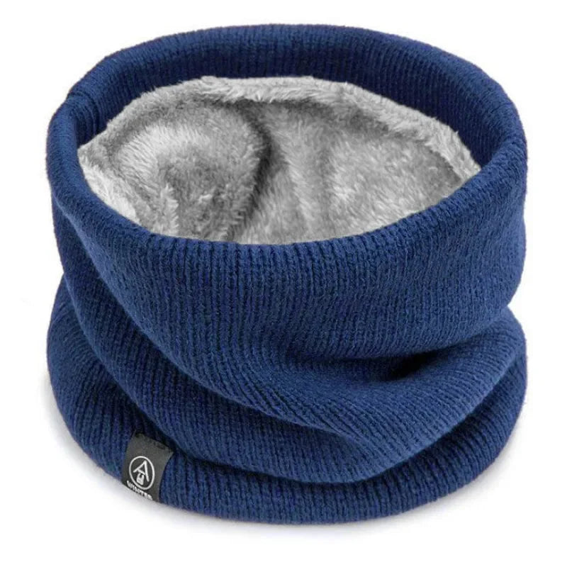 Knitted Winter Neck Warmer – Soft Thermal Scarf for Men & Women