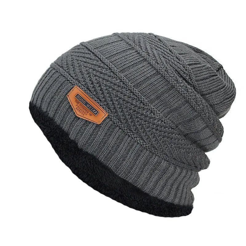 Premium Winter Beanie – Thick Warm Knit Hat for Men & Women