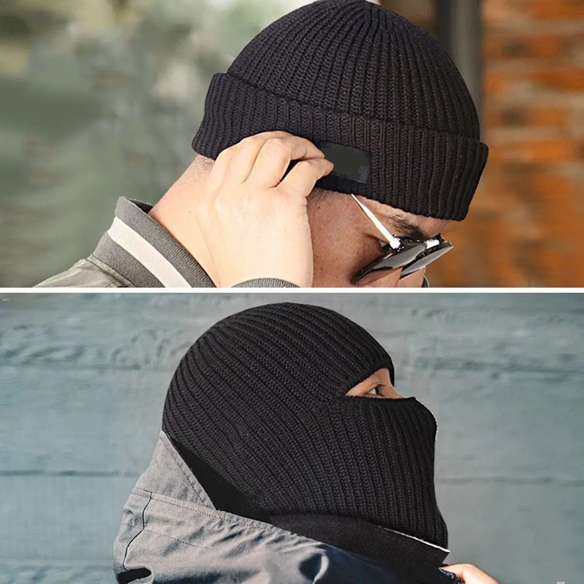 Thick Knit Winter Beanie – Warm Fur-Lined Hat for Men & Women