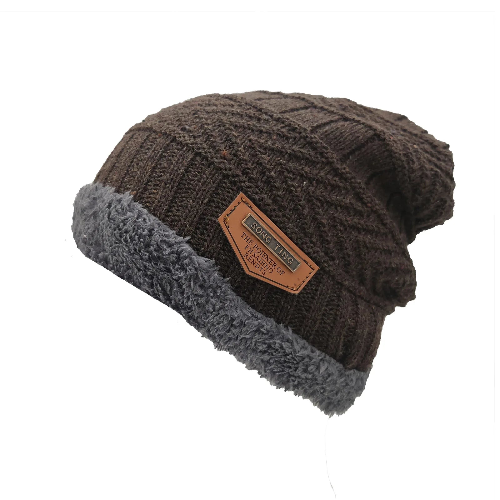 Premium Winter Beanie – Thick Warm Knit Hat for Men & Women