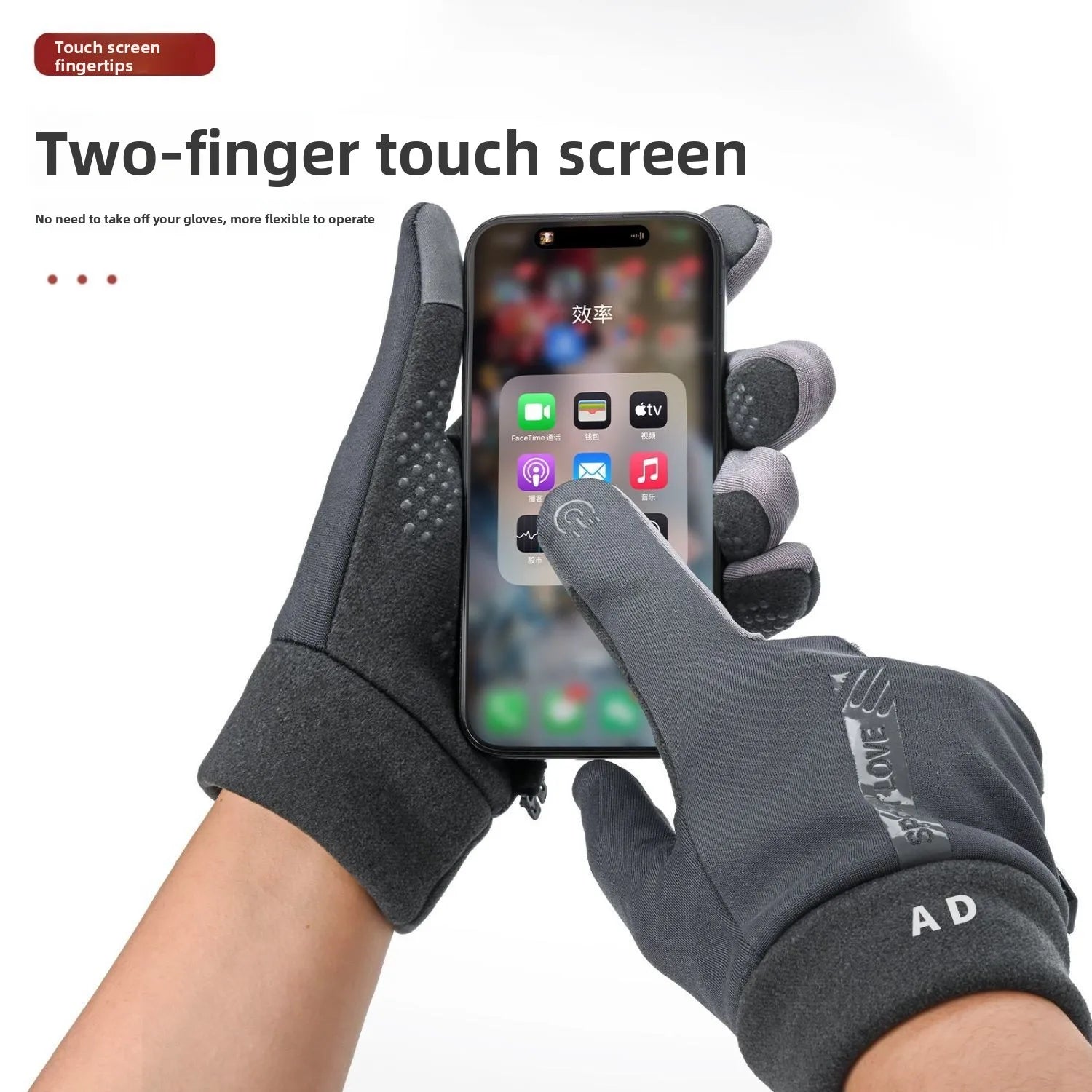 Winter Warm Gloves for Men Women Windproof Thermal Waterproof Anti-Slip Touchscreen Riding Couple