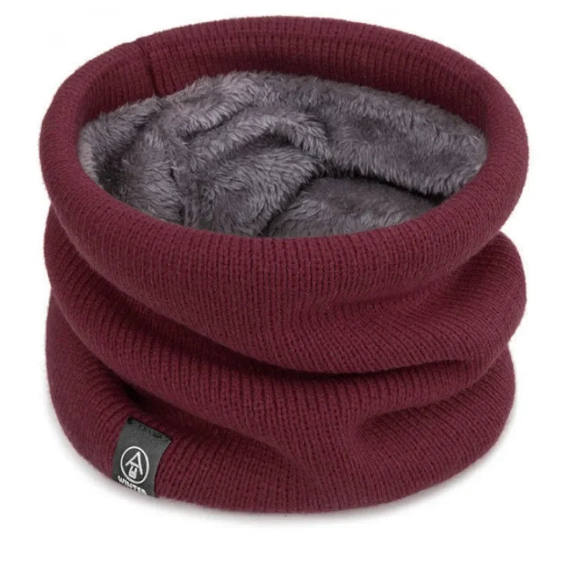 Knitted Winter Neck Warmer – Soft Thermal Scarf for Men & Women