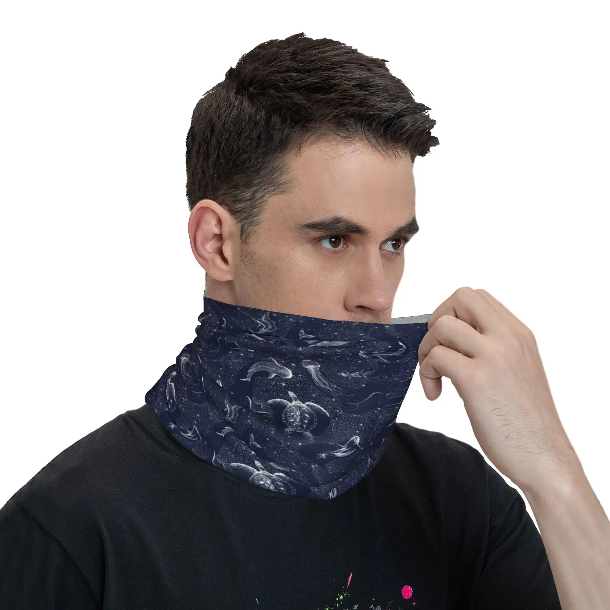 Cosmic Ocean Bandana Neck Cover Printed Face Scarf Warm Face Mask Cycling Unisex Adult