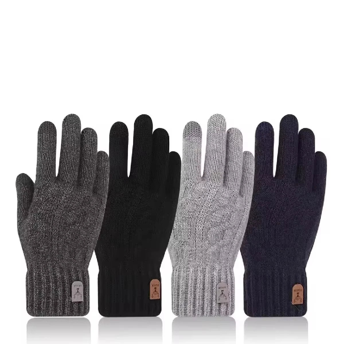Winter Alpaca Wool Gloves – Touchscreen Thermal Driving & Cycling Gloves