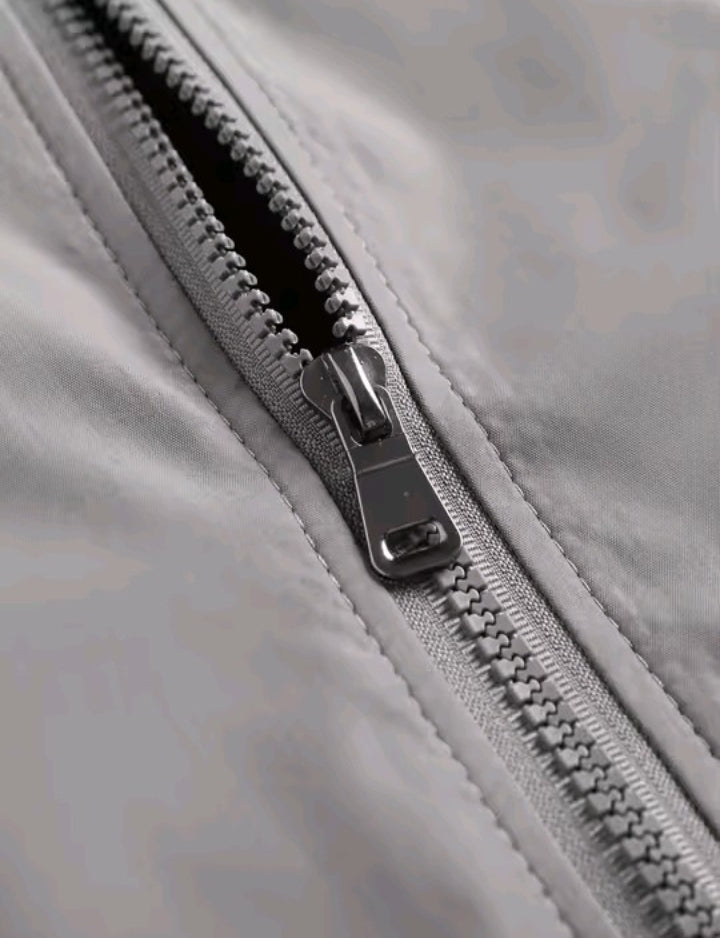 Men’s Lightweight Casual Jacket – Stand Collar Outdoor Sport Zip-Up Coat for Spring & Autumn