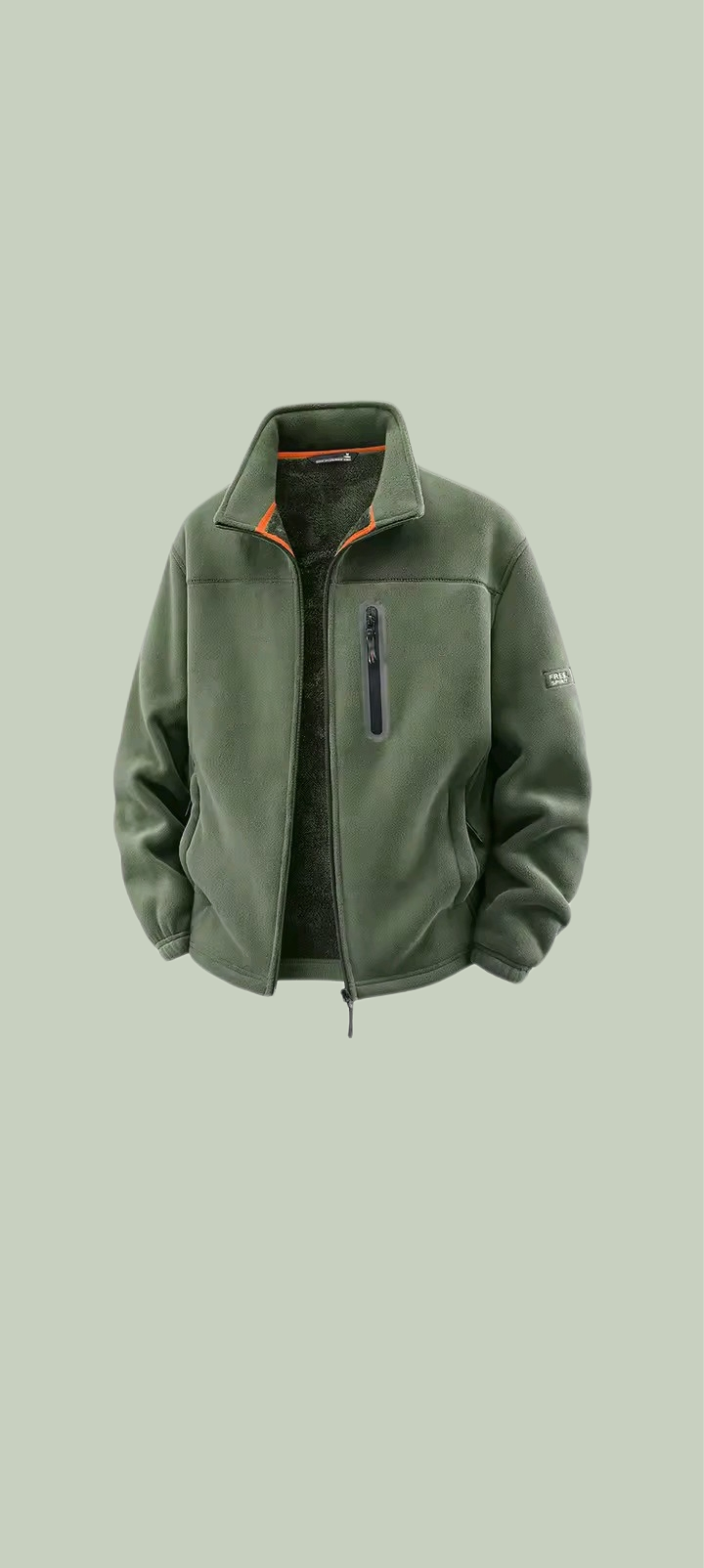 Men’s Ultra Warm Fleece Jacket – Soft Windproof Outdoor Winter Essential